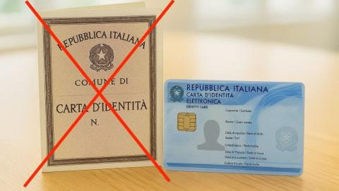 Avviso scadenza validità carta d'identità cartacea